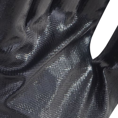 Guante de Nylon Negro Palma de Nitrilo 51-811
