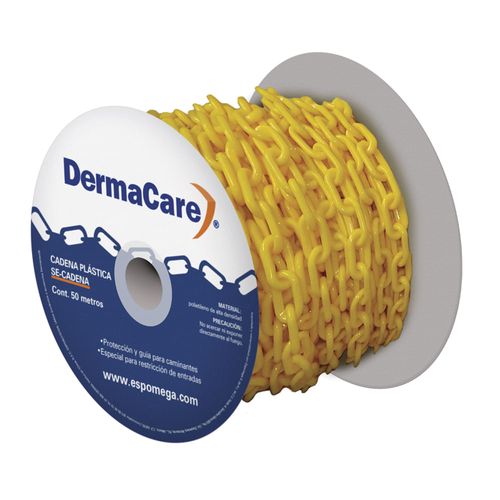 Cadena Plástica Amarilla de 50 metros y 6 mm Dermacare SE-CADENA