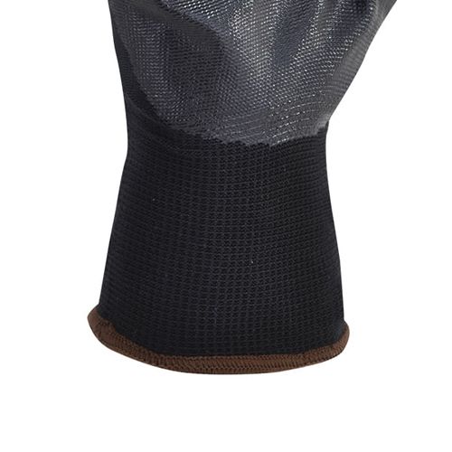 Guante de Nylon Negro Palma de Nitrilo SUK-811