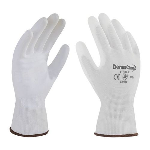 Guante Nylon Blanco Recubrimiento de Poliuretano en la Palma