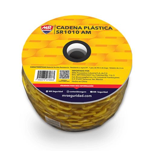 Cadena Plástica 50 m Amarilla MR SR1010