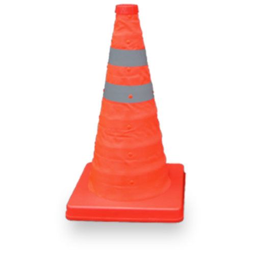 Cono Plegable Naranja con Reflejante