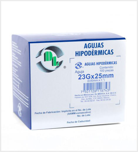 Aguja Hipodérmica Desechable