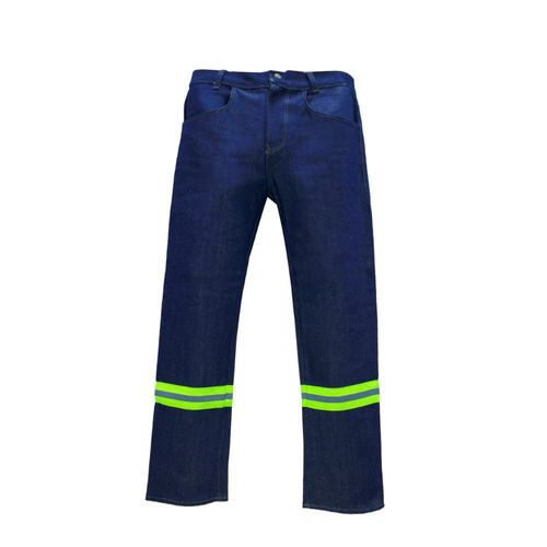 Pantalón Mezclilla 14oz con Reflejante Textil MR SP1084-RA