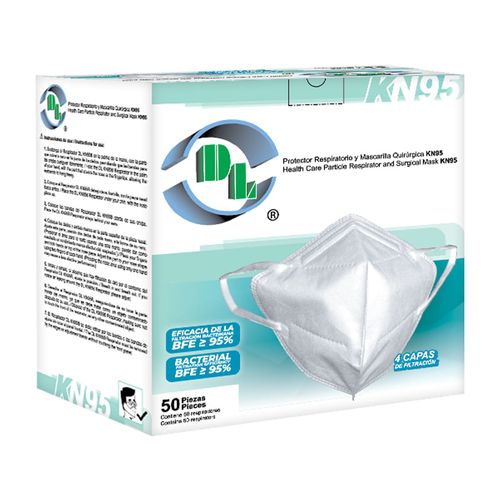 Protector Respiratorio DL KN95 caja con 50 piezas