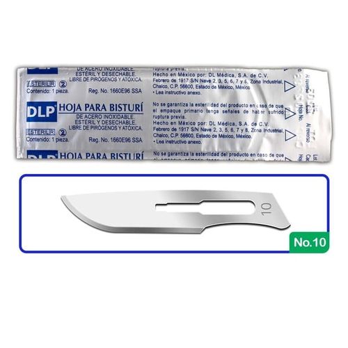 Hoja para Bisturí Marca DL Caja con 100 Piezas