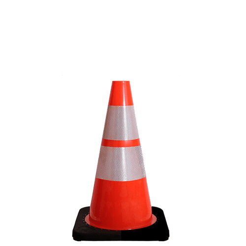 Cono Señalización Vial con 2 Reflejantes