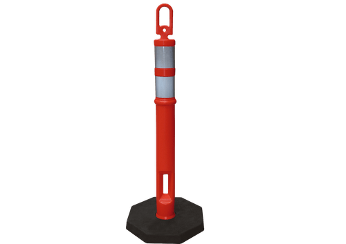 Poste de Señalización Vial  con Base 1.20 mts