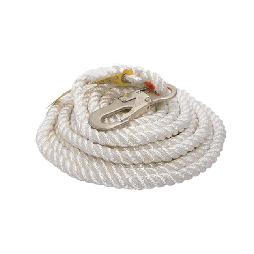 Línea de Vida JYR Nylon 20M de 5/8 con gancho