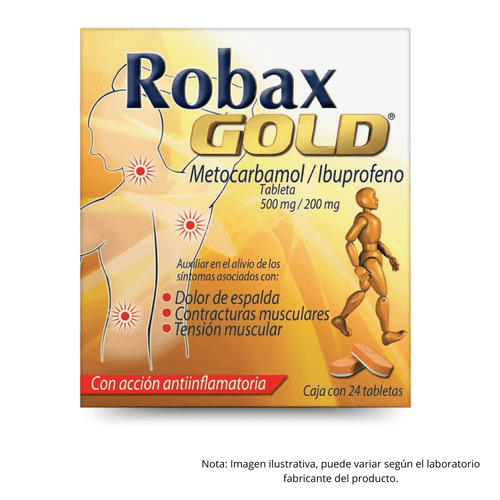 ROBAX GOLD 375/200 mg Caja 24 Tabletas
