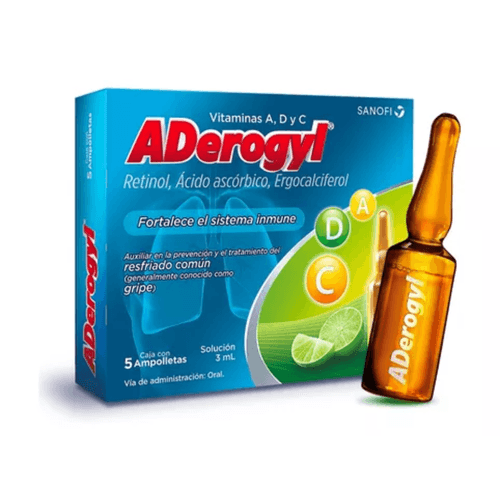ADEROGYL Vitamina A, D y C Caja 5 Ampolletas