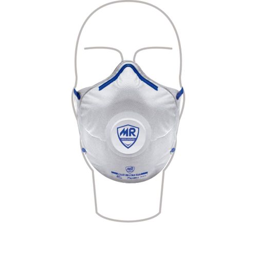 Respirador Desechable Tipo Concha N95 con Válvula, MR SB1007N95V