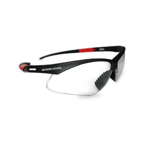 Lente Sin Rodium Armazón Negro Mica Roja MR SV-1005-NR