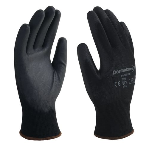 Guante Poliéster Negro Palma de Poliuretano 51-600
