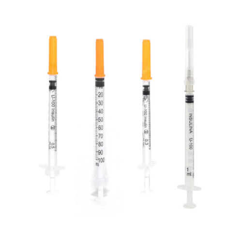 Jeringa Hipodermica Estéril para Insulina de 1 ml con Aguja Desprendible