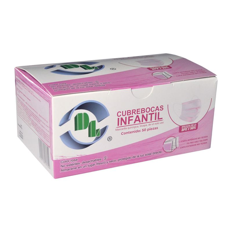 CUBDL-Cubrebocas-Quirurgico-infa-3capas-50pz-Rosa-dl-1