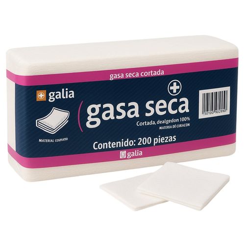 Gasa No Estéril Galia 10x10 200 piezas
