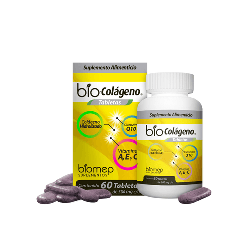 Tabletas Bio-Coálgeno 500 mg Caja c/60