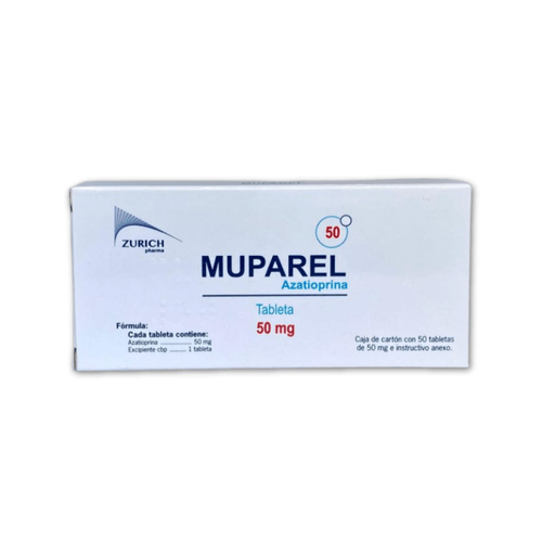 Tabletas Muparel 50 mg Caja c/50
