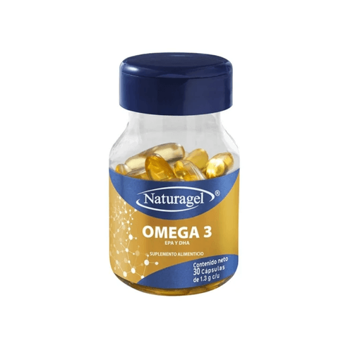Cápsulas Omega-3 EPA y DHA Naturagel Caja c/30 1.3 g