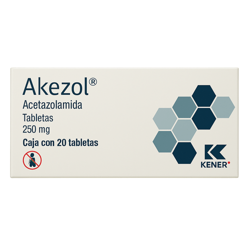 Tabletas Akezol 250 mg Caja c/20