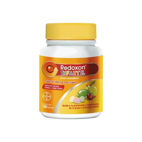 Tabletas Masticables Redoxon Infantil 100 mg Caja c/100
