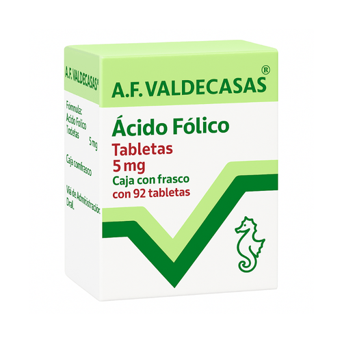 Tabletas A.F. Valdecasas 5 mg Caja c/92