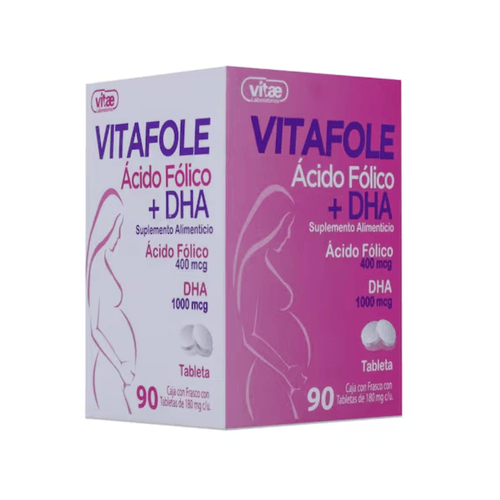 Tabletas Vitafole 400/1000 mcg Caja c/90