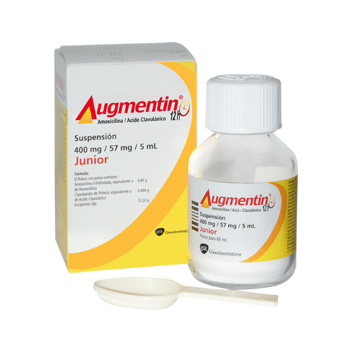Suspensión Augmentin 12h Junior Frasco 60 ml 400/57 mg/5 ml