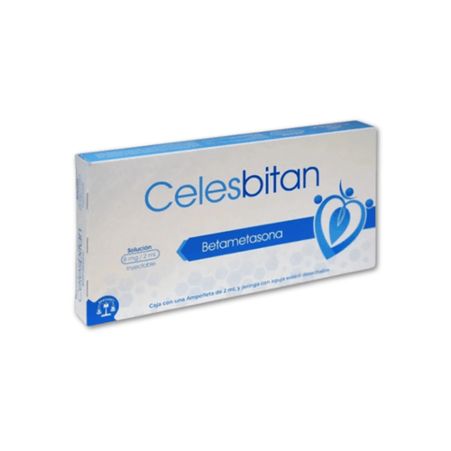 Solución Inyectable Celesbitan Ampolla 8 mg/2 ml con Jeringa