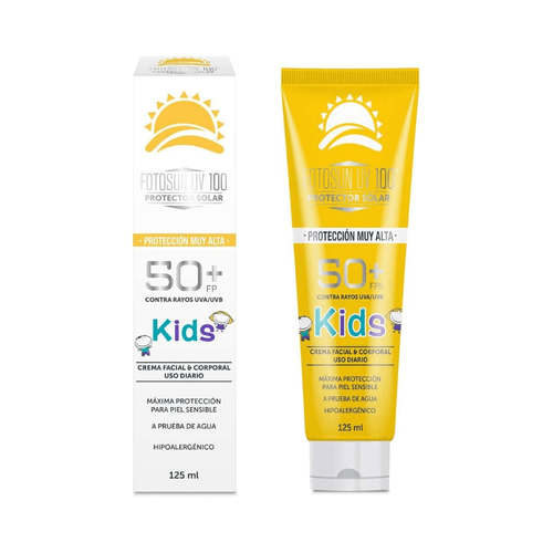Protector Solar Facial y Corporal Fotosun UV 100 FPS 50+ Tubo c/125 ml
