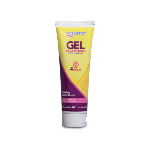 Gel Veristop 4 Óleos para Piernas Tubo c/250 ml