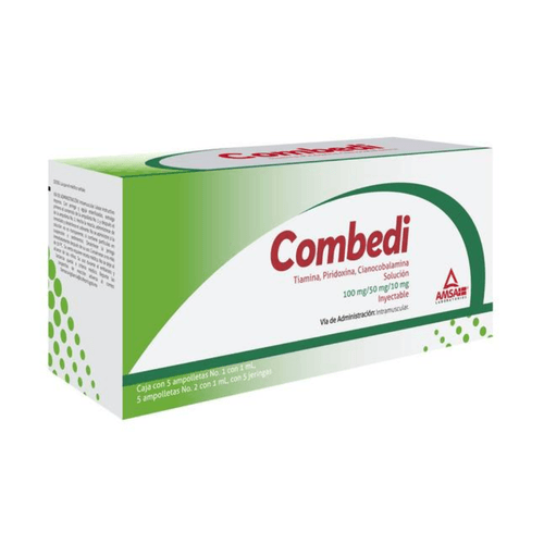 Solución Inyectable Combedi 10 Ampollas 100/50/10 mg/2 ml + 5 Jeringas