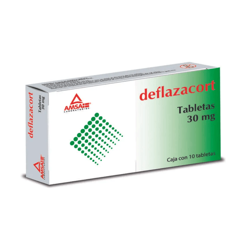 Tabletas Deflazacort Amsa 30 mg Caja c/10