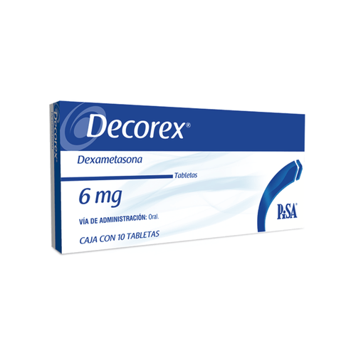Tabletas Decorex 6 mg Caja c/10