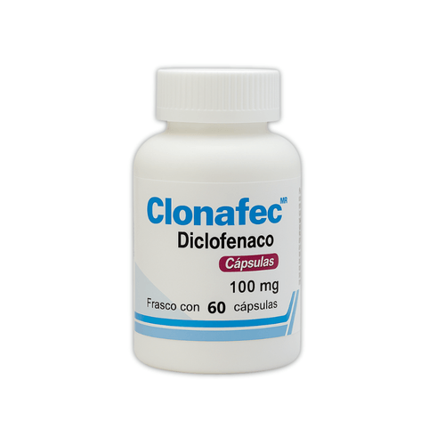 Cápsulas Clonafec 100 mg Caja c/60