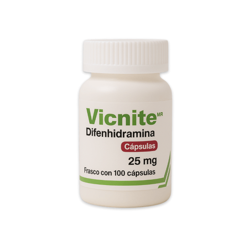 Cápsulas Vicnite 25 mg Caja c/100