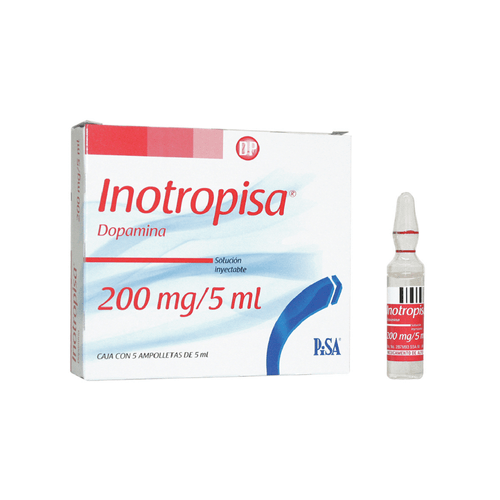 Solución Inyectable Inotropisa Caja c/5 Ampollas 200 mg/5 ml