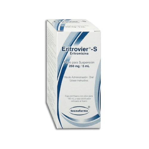 Suspensión Eritrovier-S Frasco 100 ml 250 mg/5 ml