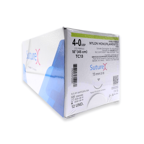 Sutura Suturex de Nylon Monofilamento No Absorbible