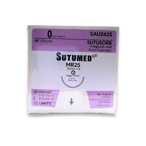 Sutura de Ácido Poliglicólico (PGA) Absorbible Sutumed