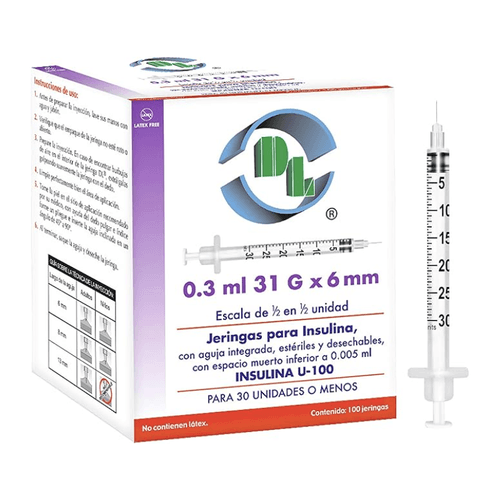Jeringa para insulina DL