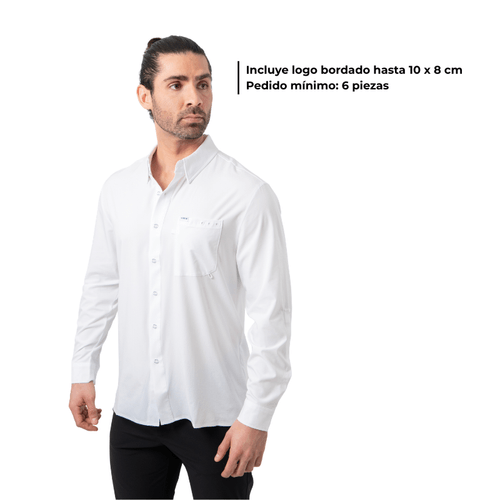 Camisa MAJA CORP® Caballero Color Blanco