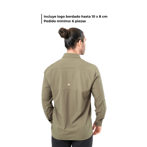 Camisa MAJA CORP® Caballero Color Verde Olivo