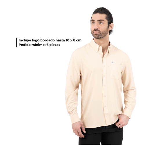 Camisa MAJA CORP® Caballero Color Light Khaki