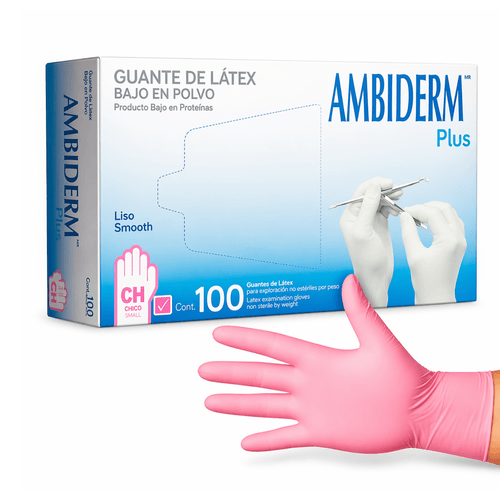 Guante de Látex Ambiderm Plus caja c/100
